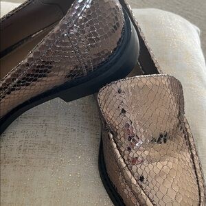 DV by Dolce Vita Metallic Snakeskin Loafers